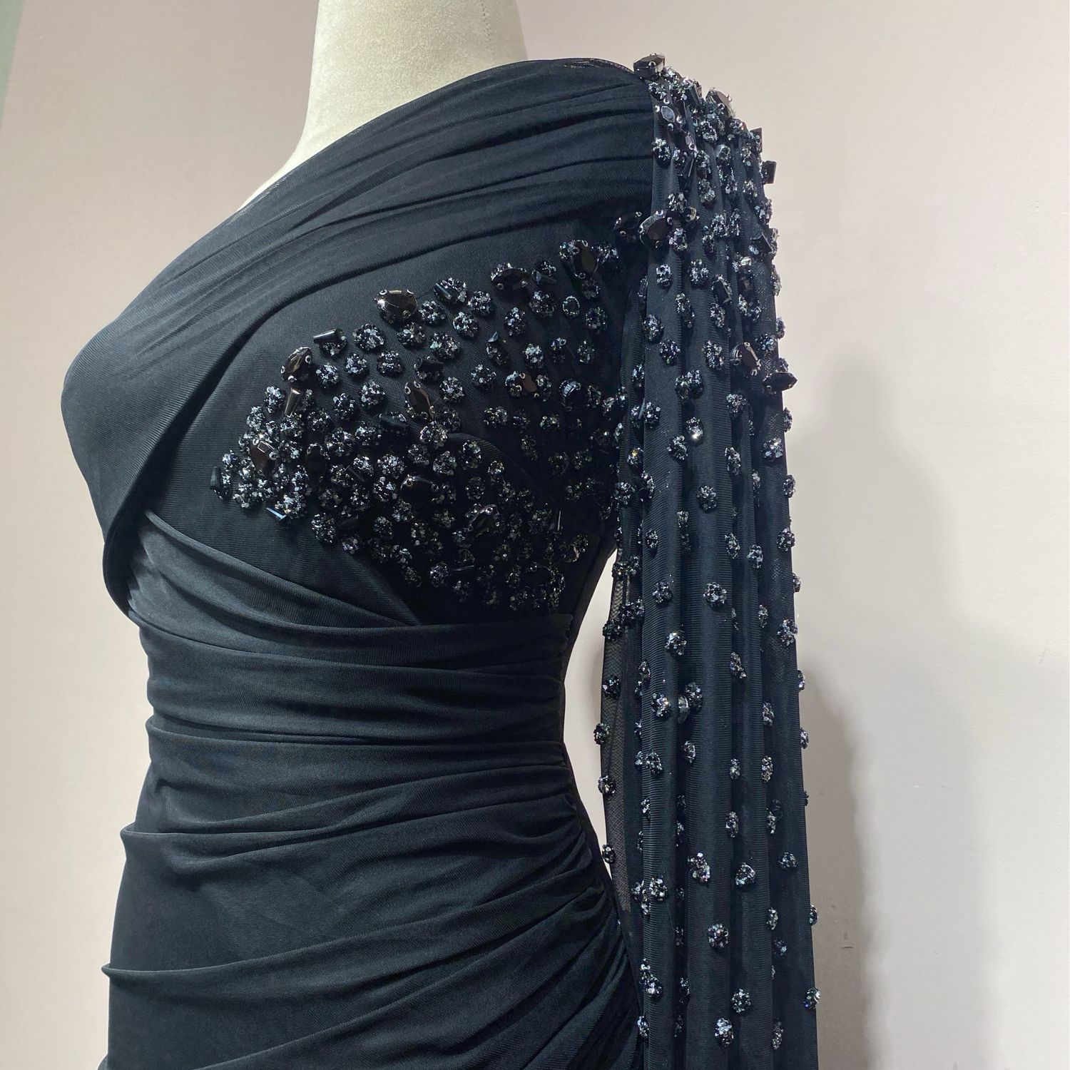 Vestido largo - Negro - talla 42