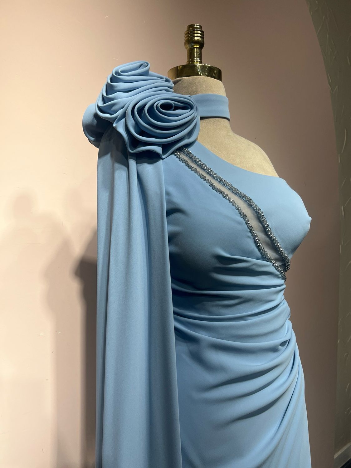 Vestido largo - Celeste - talla 42