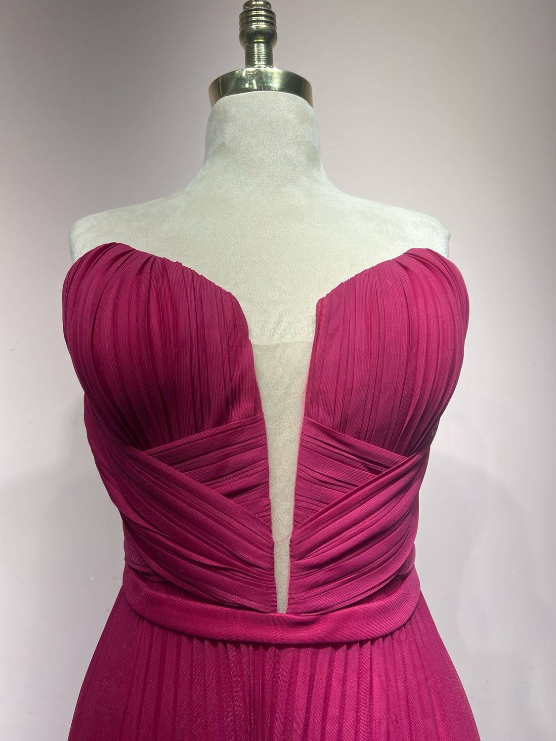 Vestido largo - Fucsia - talla 42