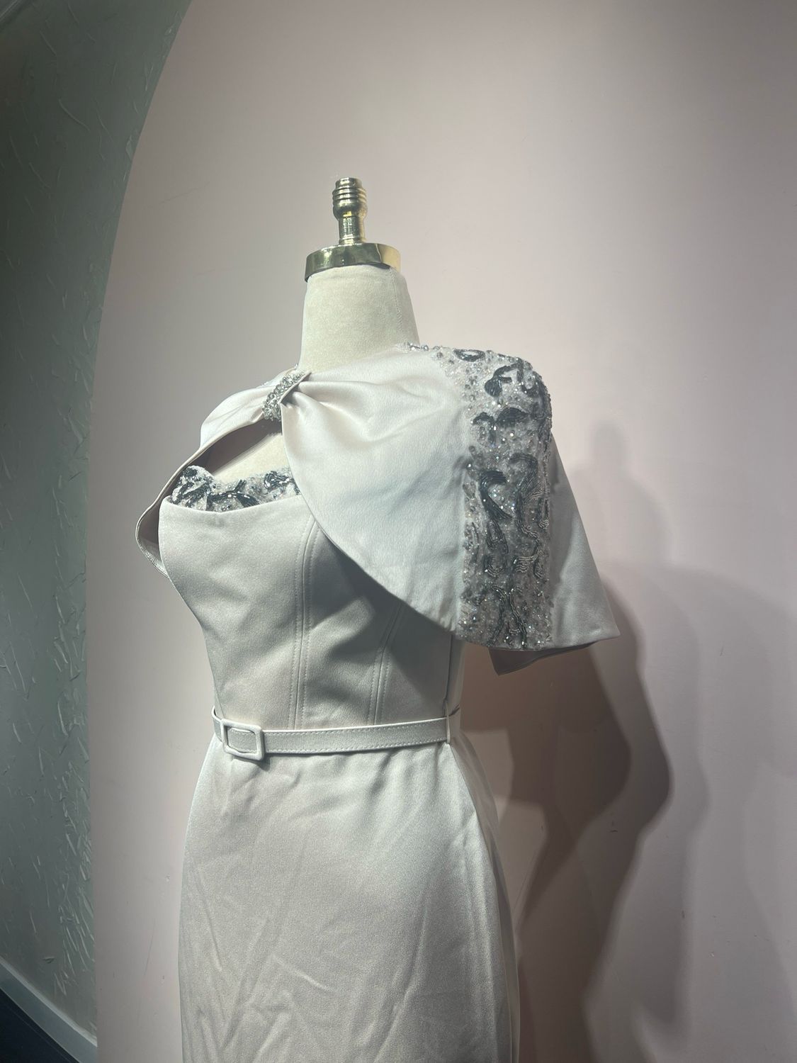 Vestido largo - Beige - talla 42