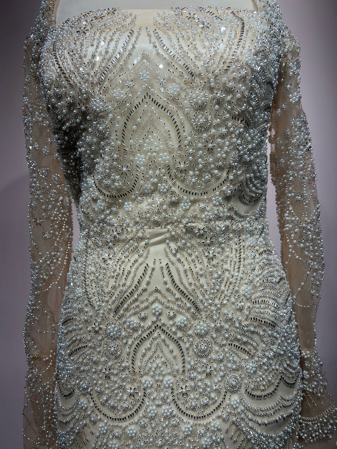 Vestido largo - Metallic Gold - talla 42