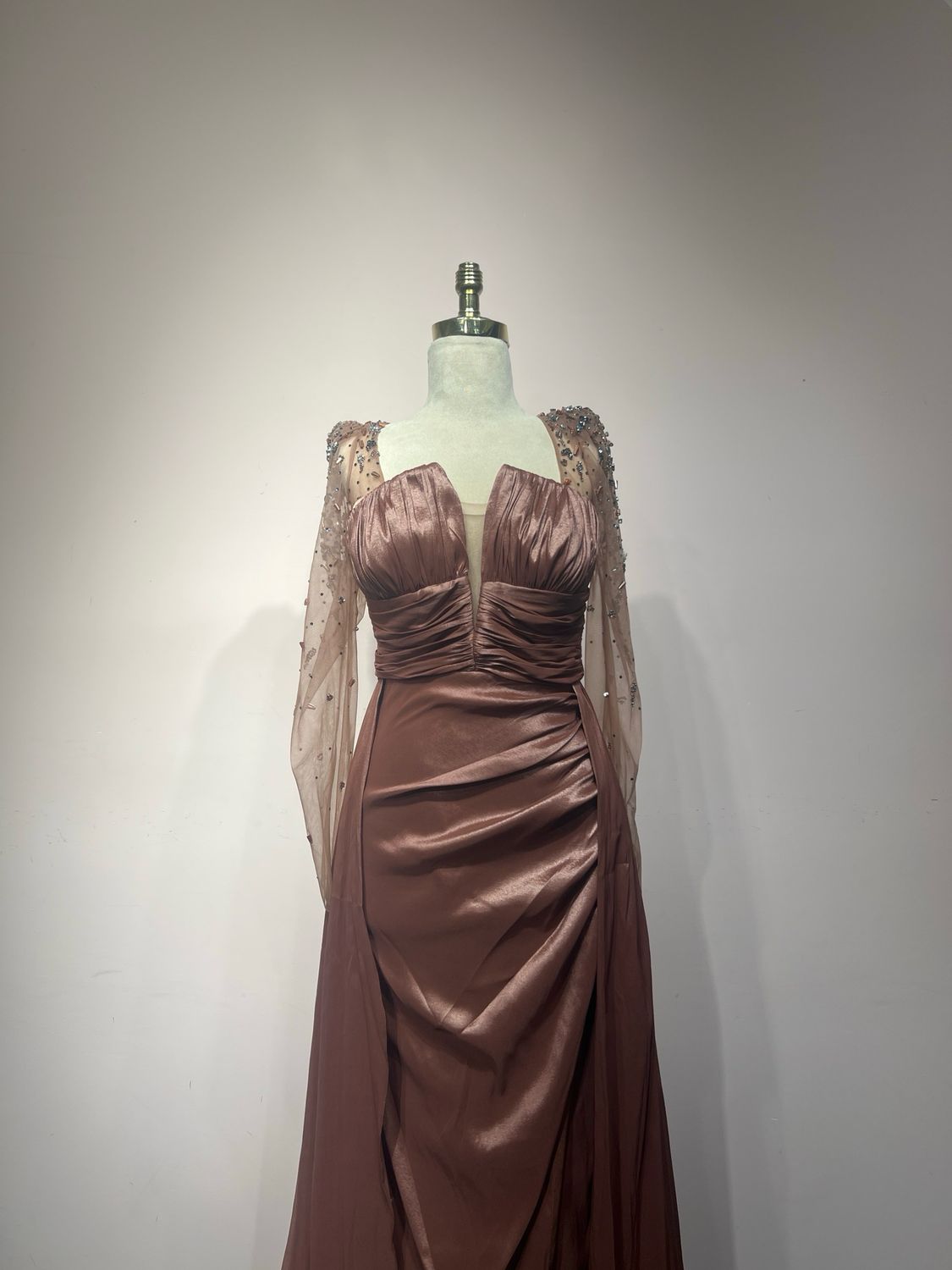 Vestido largo - Chocolate - talla 42