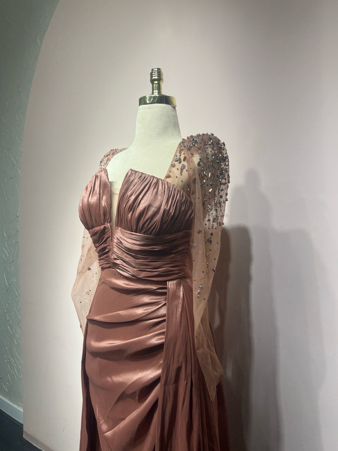 Vestido largo - Chocolate - talla 42