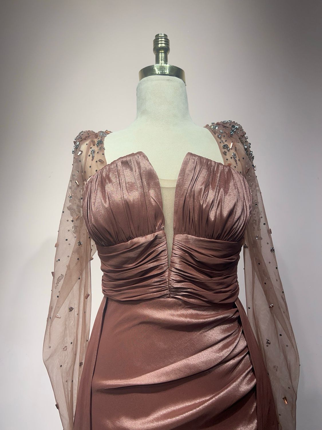 Vestido largo - Chocolate - talla 42