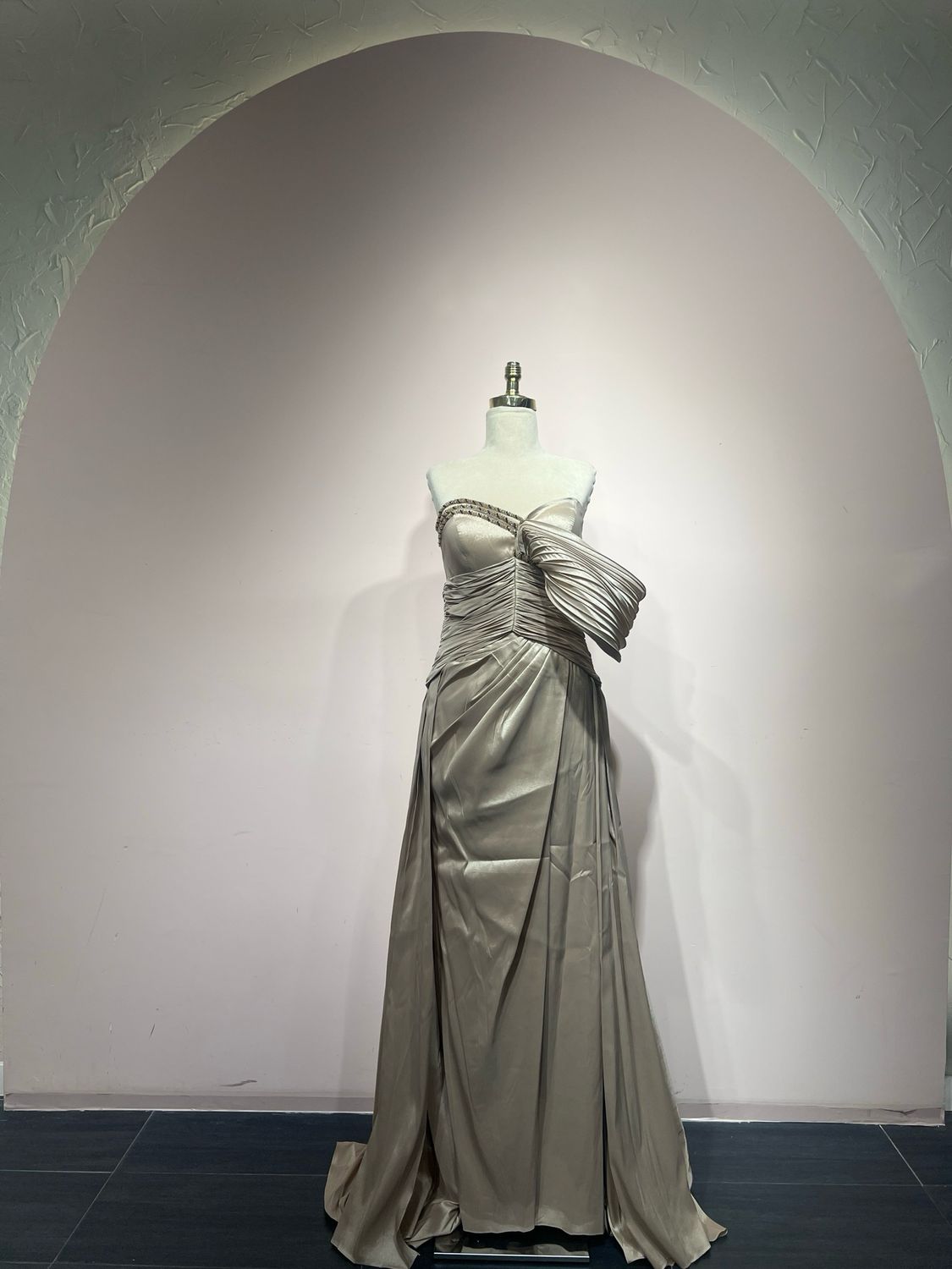 Vestido largo - Crema - talla 42