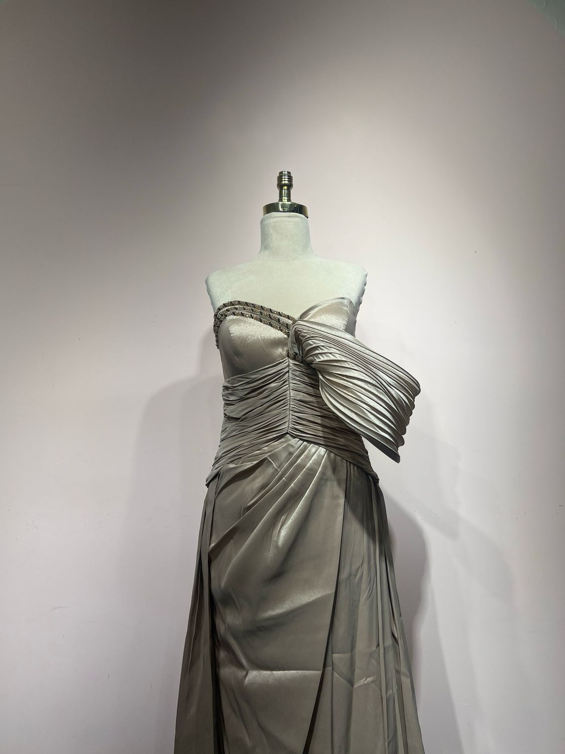 Vestido largo - Crema - talla 42