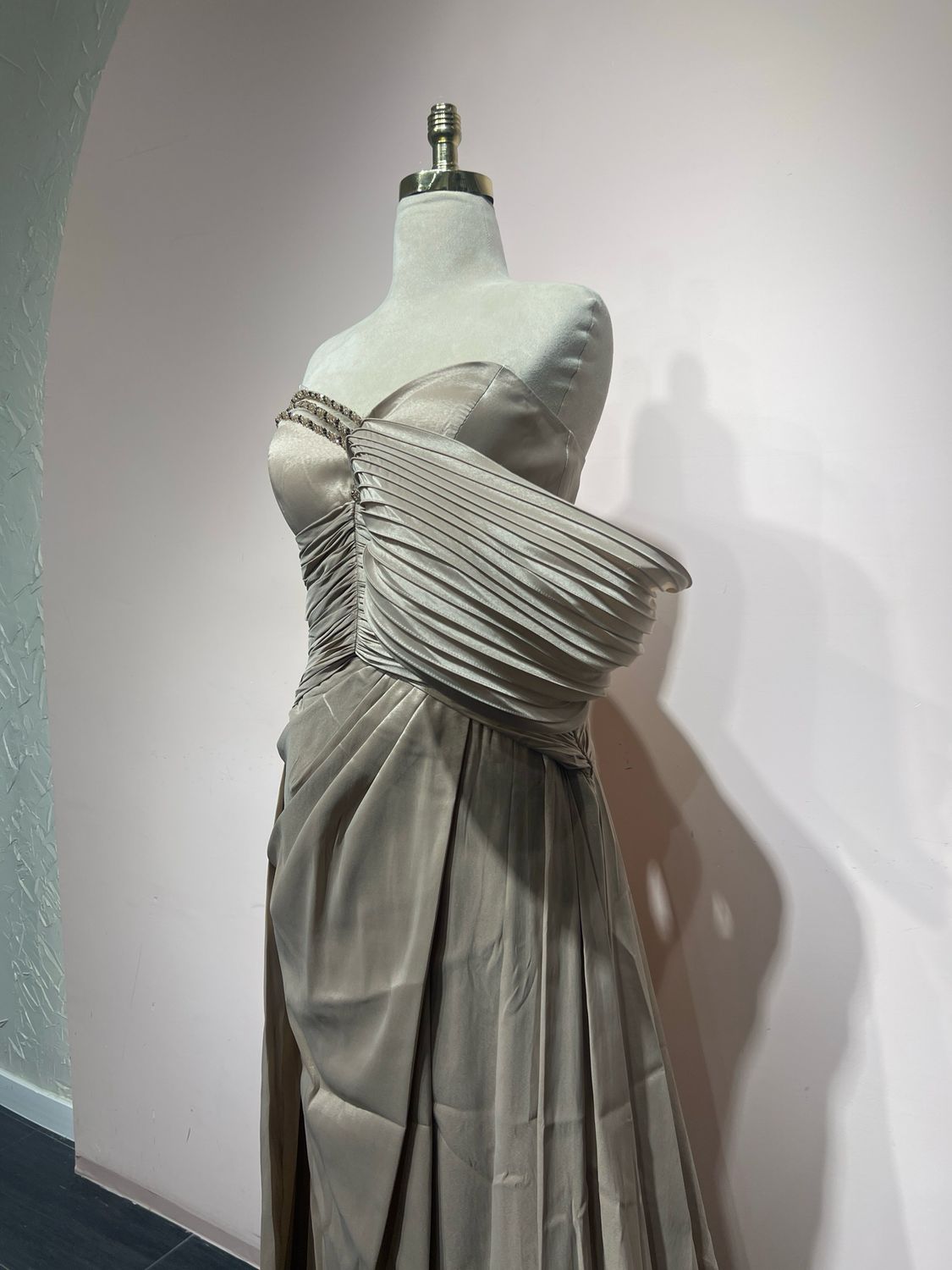 Vestido largo - Crema - talla 42