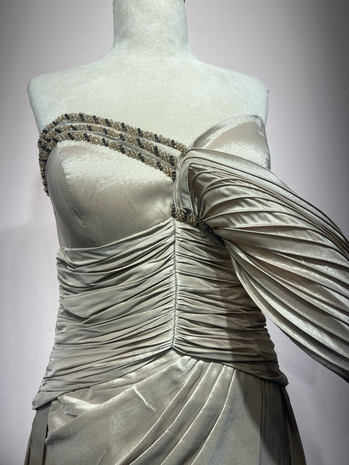 Vestido largo - Crema - talla 42