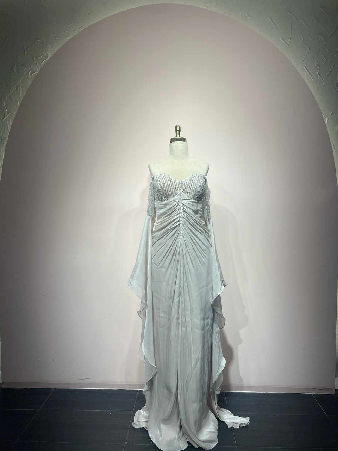 Vestido largo - Crema - talla 42