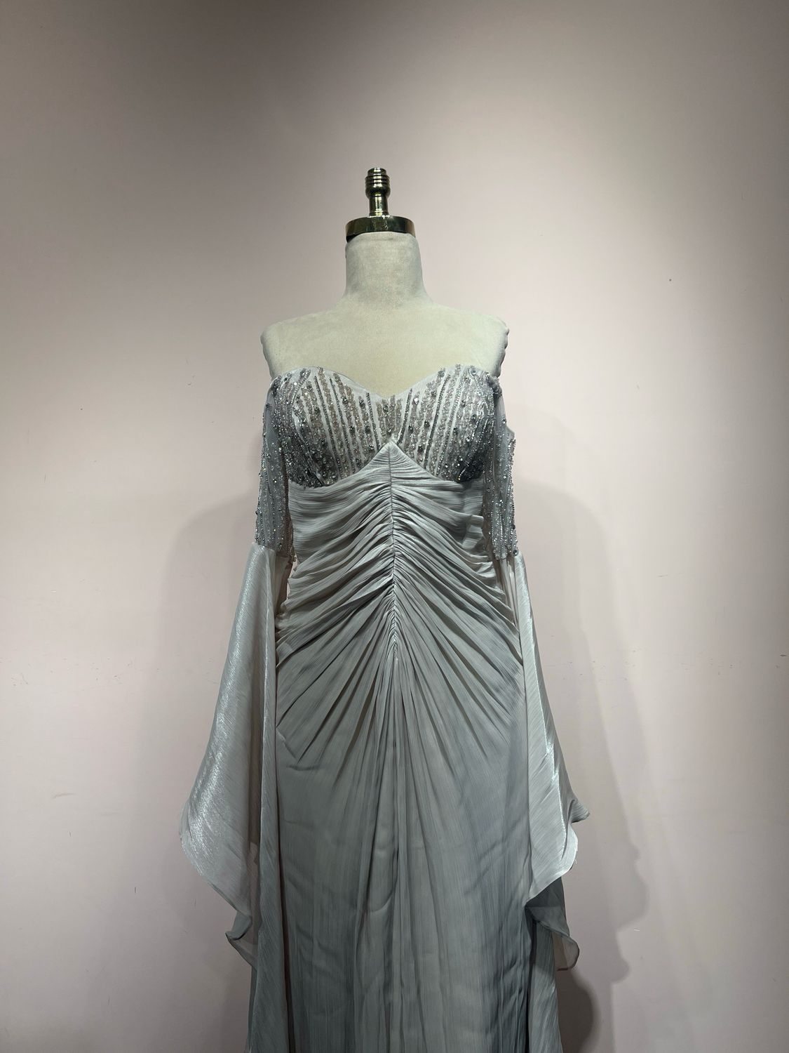 Vestido largo - Crema - talla 42