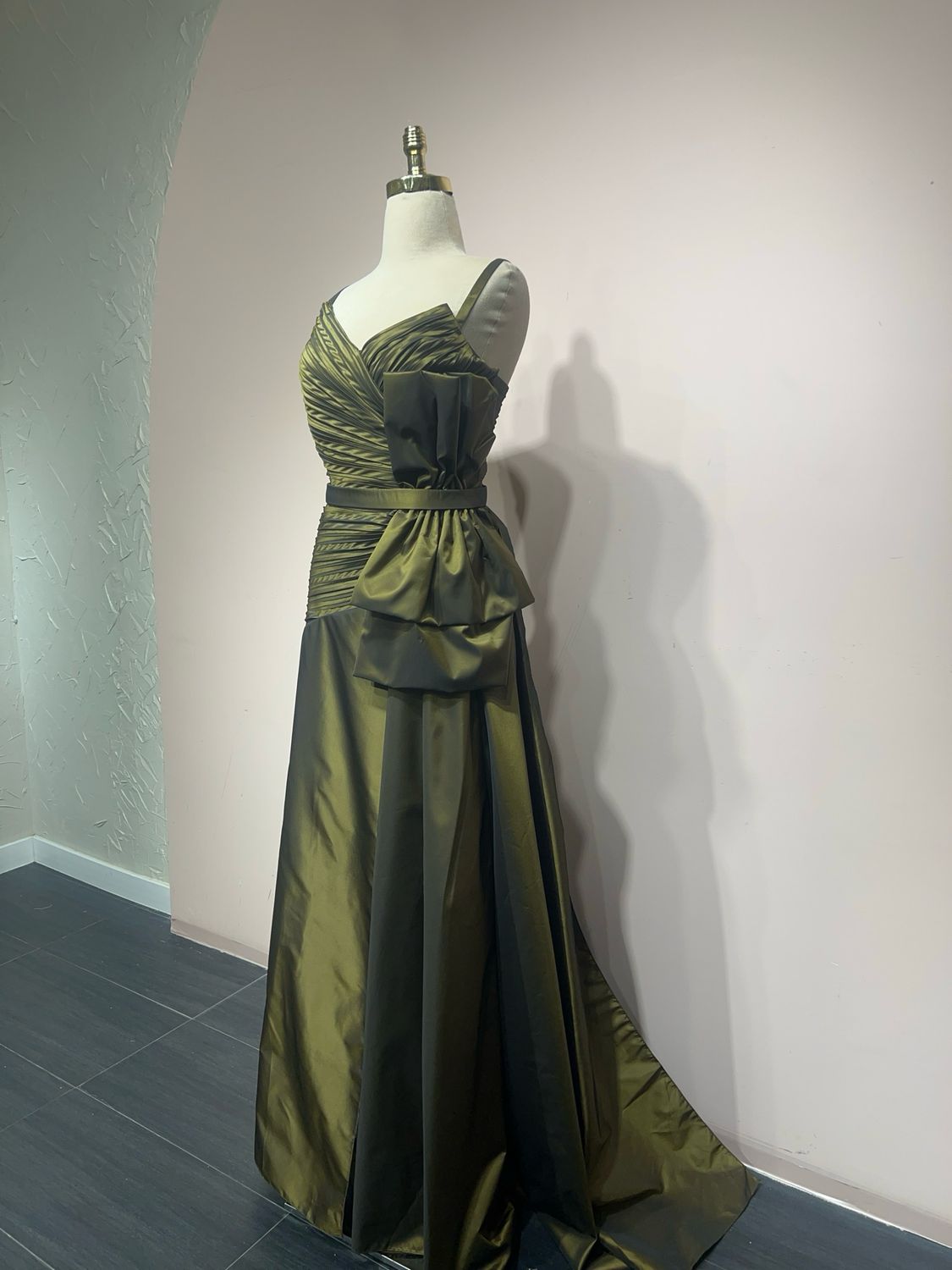 Vestido largo - Verde oliva - talla 40