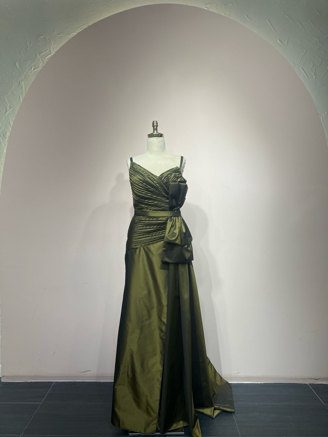 Vestido largo - Verde oliva - talla 40