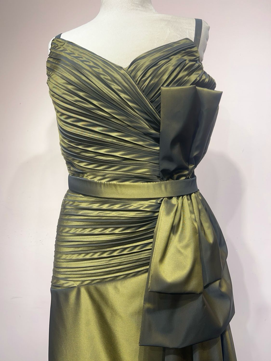 Vestido largo - Verde oliva - talla 40