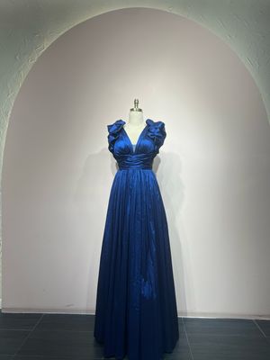 Vestido largo - Azul - talla 38