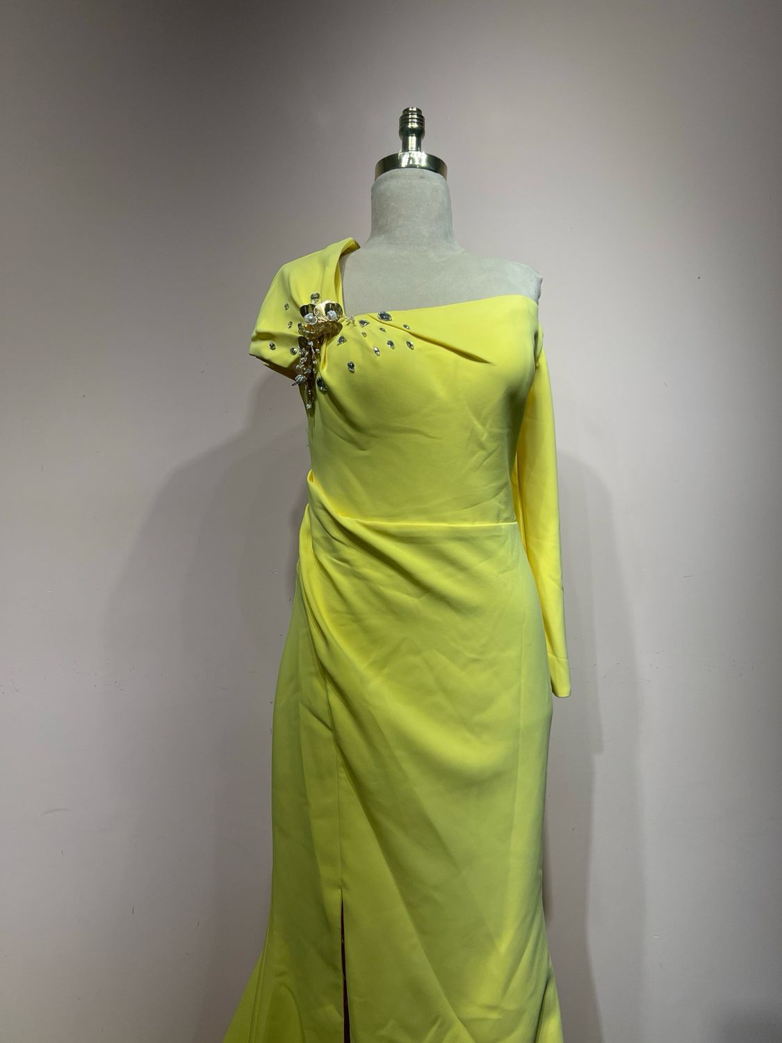 Vestido largo - Amarillo - talla 42