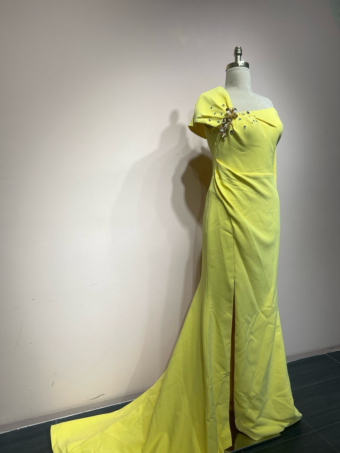 Vestido largo - Amarillo - talla 42