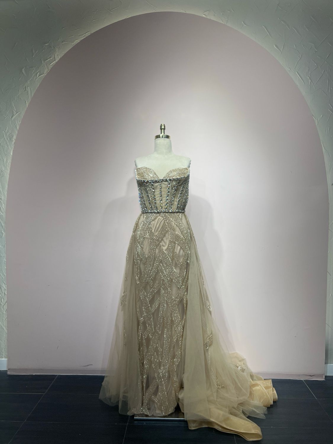 Vestido largo - Dorado - talla 16
