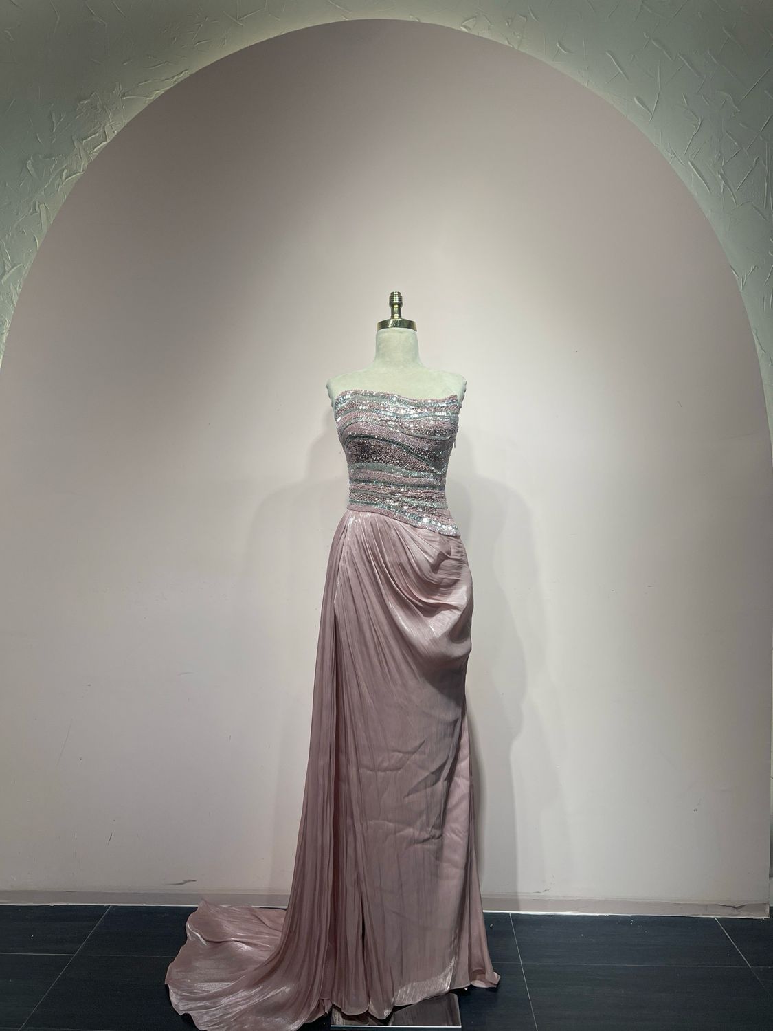Vestido largo - Rosado - talla 8