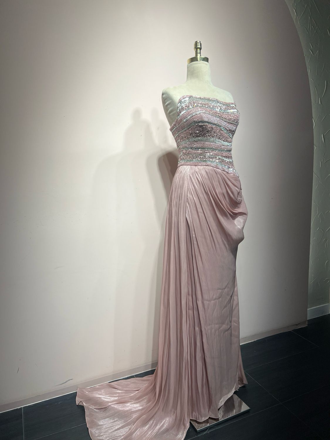 Vestido largo - Rosado - talla 8