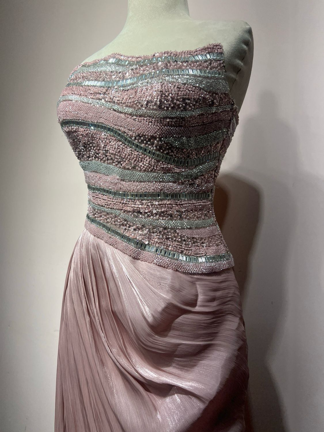 Vestido largo - Rosado - talla 8