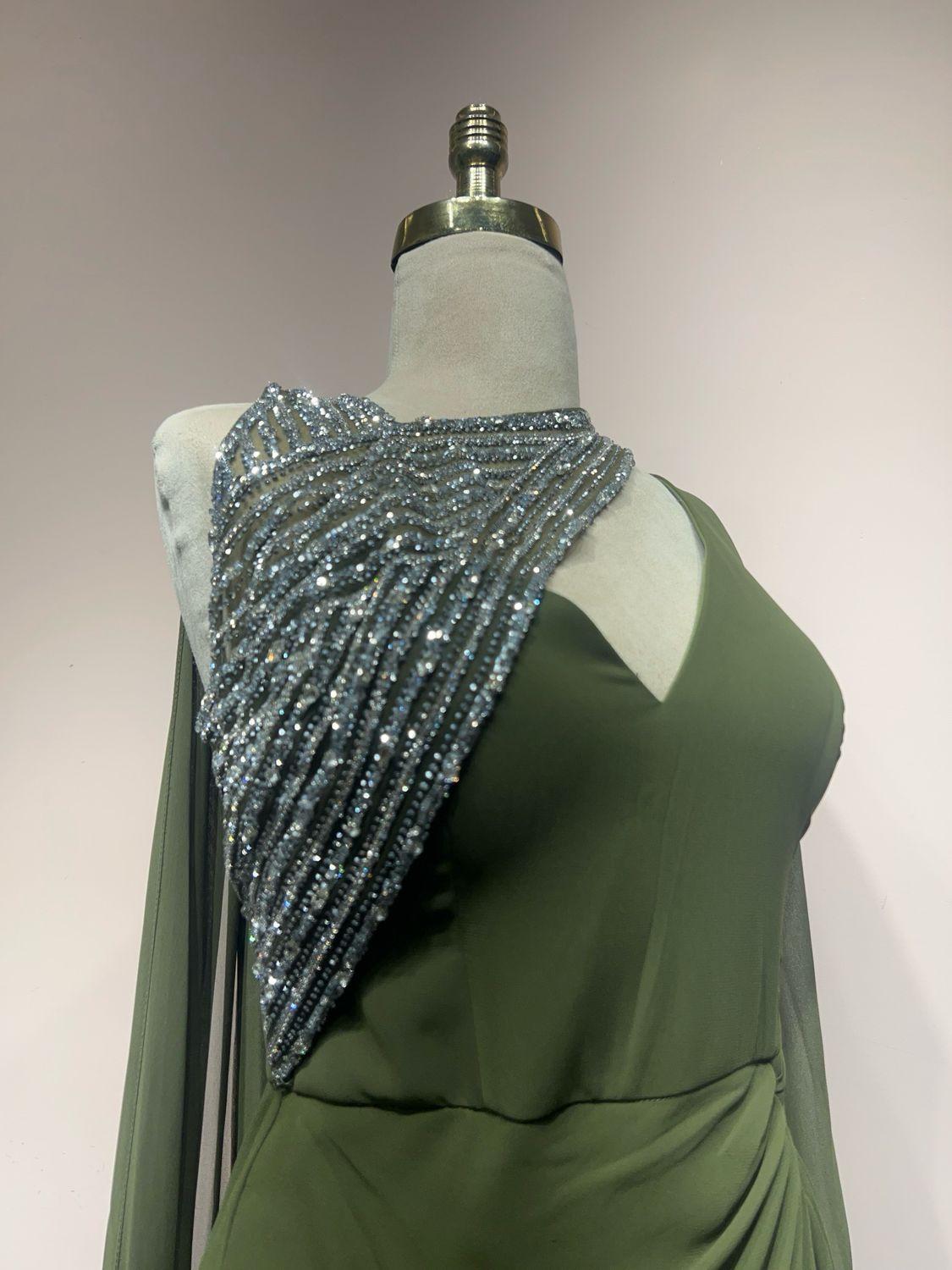 Vestido largo - Verde - talla 42