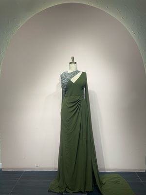 Vestido largo - Verde - talla 42