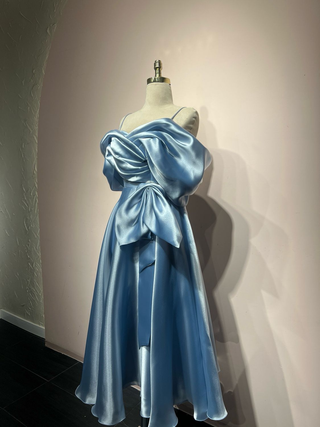 Vestido corto - Celeste - talla 38