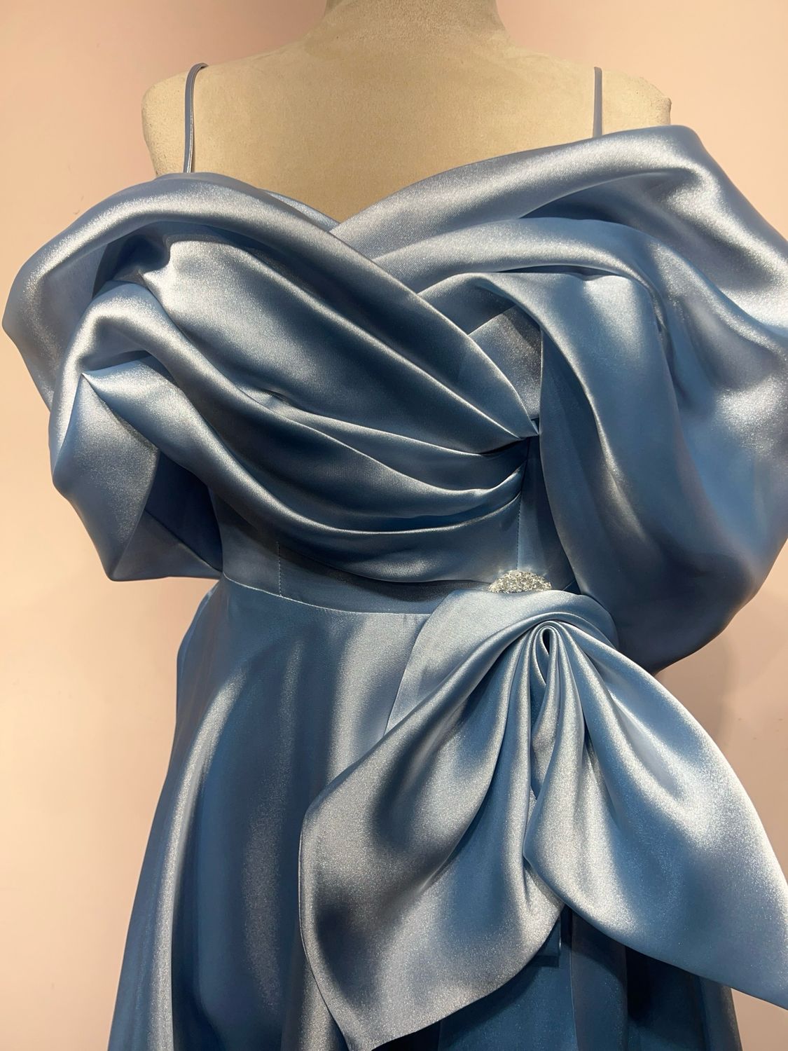 Vestido corto - Celeste - talla 38