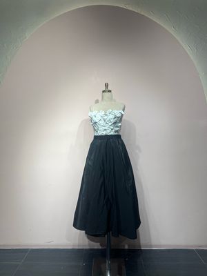 Vestido corto - Blanco/Negro - talla 38