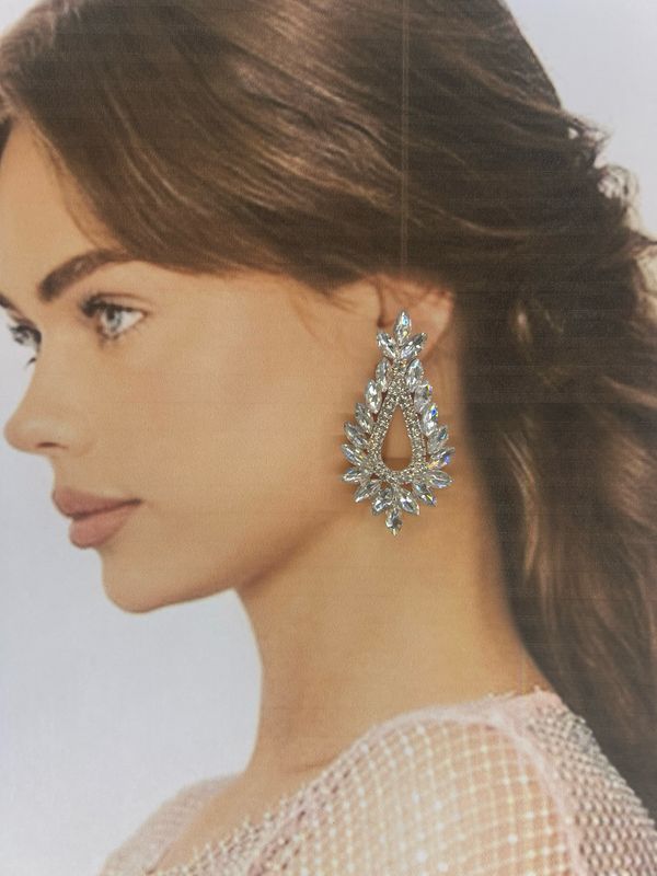 Aretes largos - Silver