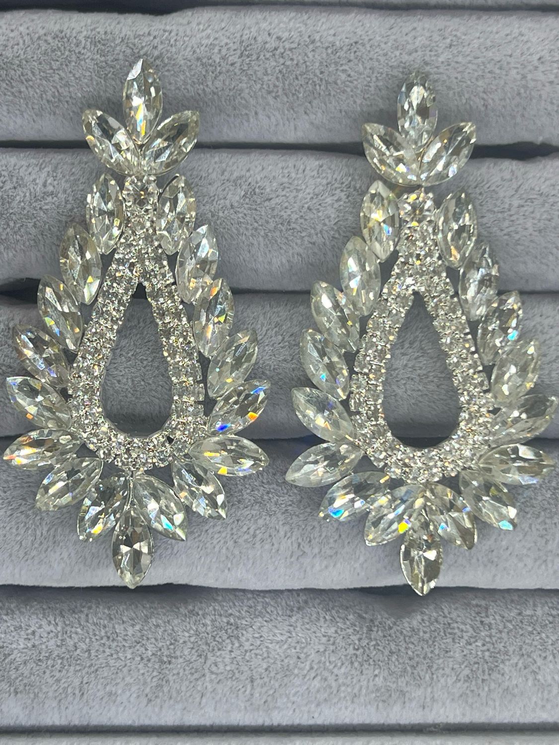Aretes largos - Silver