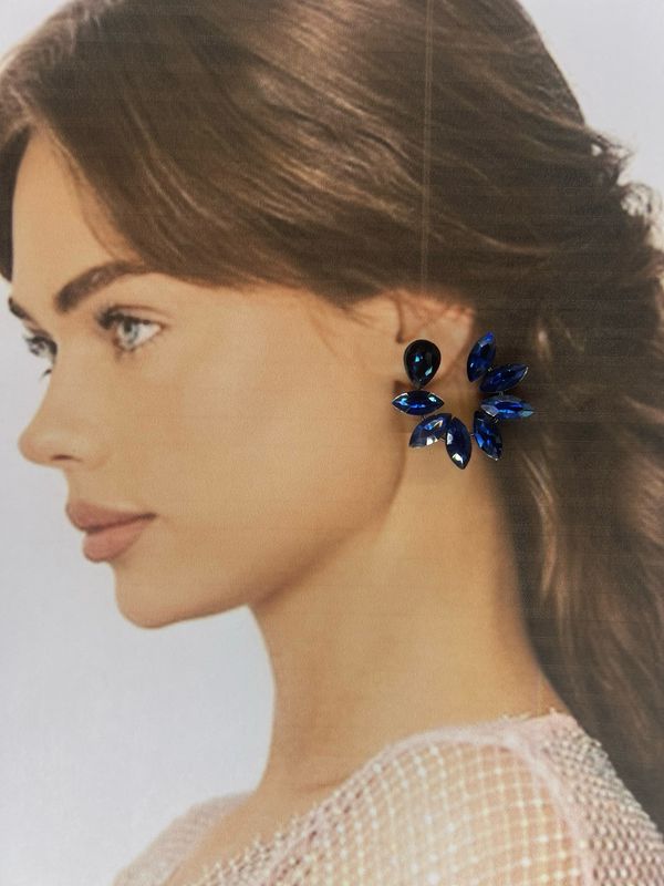 Aretes en espiral- Azul