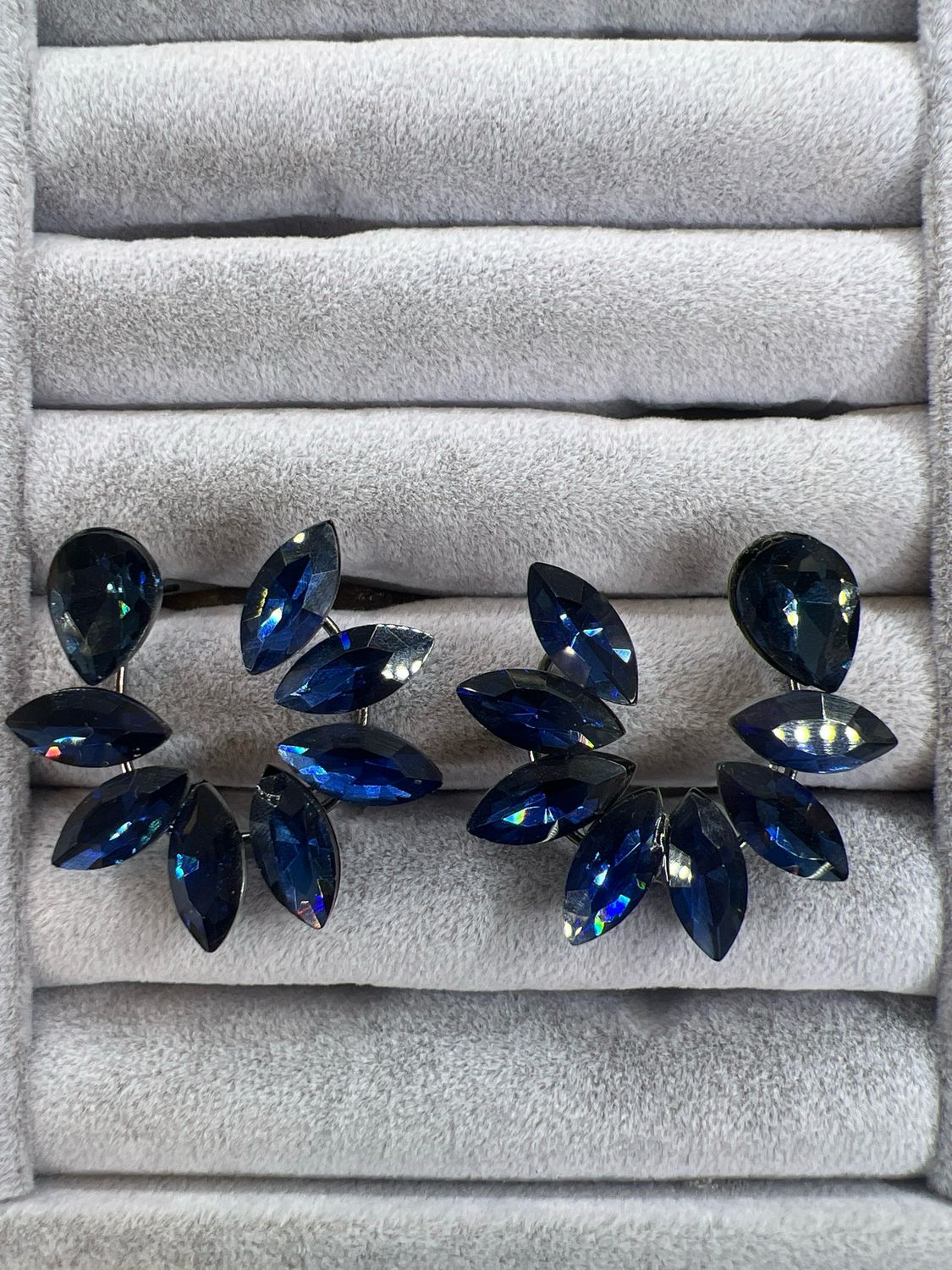 Aretes en espiral- Azul