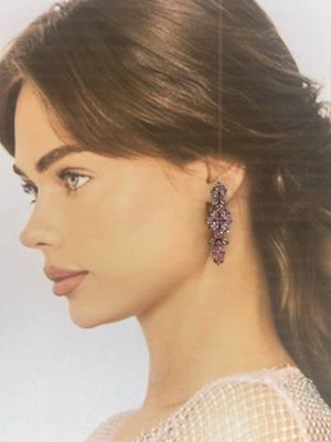 Aretes largos- pink