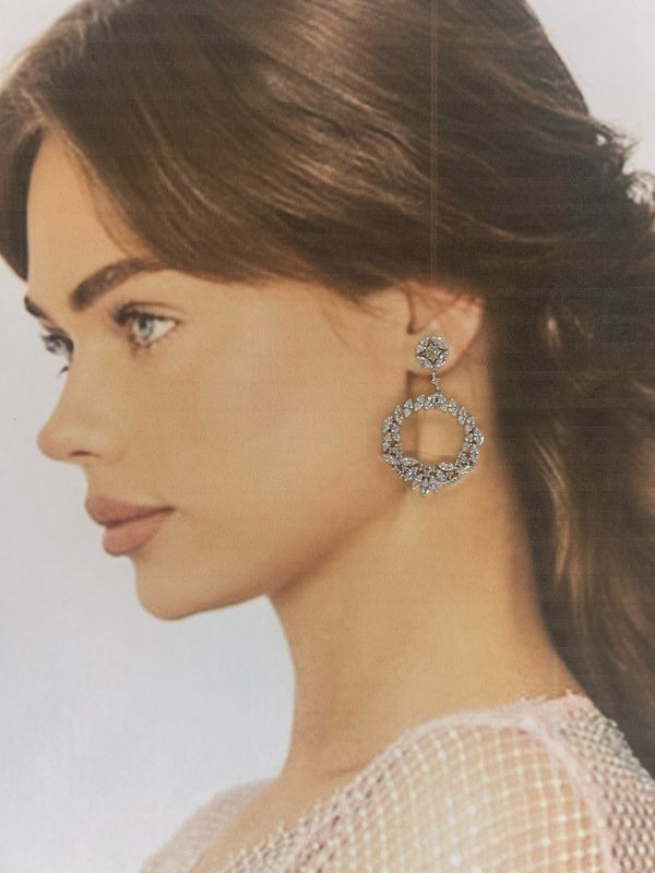 Aretes largos - Silver