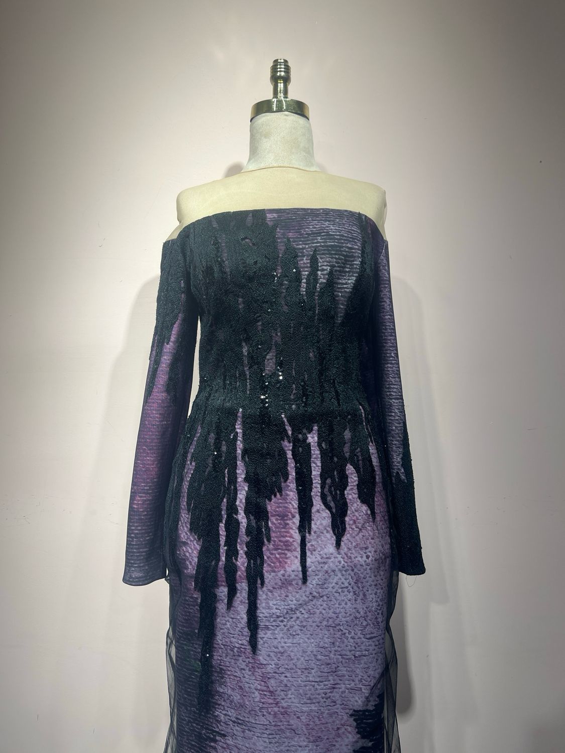 Vestido Largo, Negro Ternasol, Talla 42