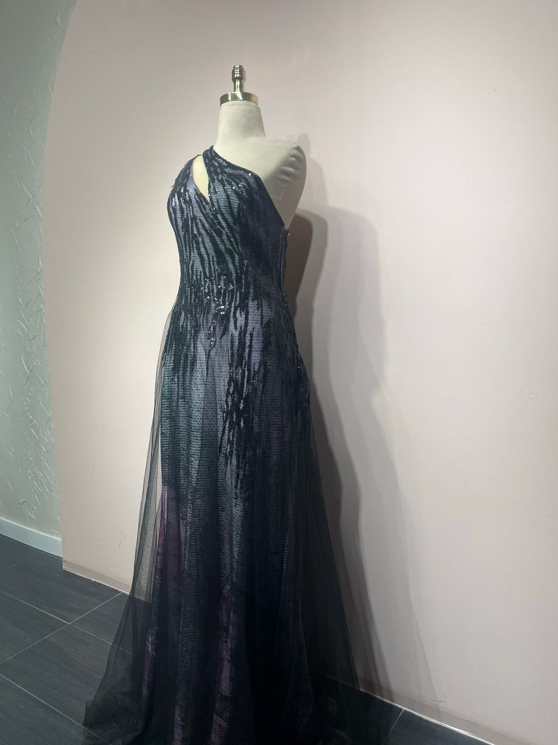 Vestido Largo, Multicolor, Talla 44