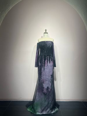 REBAJADO - Vestido Largo - Negro Ternasol - Talla 42
