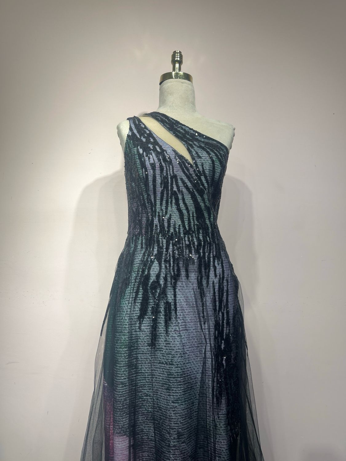 Vestido Largo, Multicolor, Talla 44