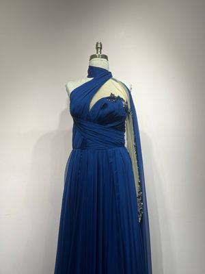 Vestido Largo - Azul Marino - Talla 40
