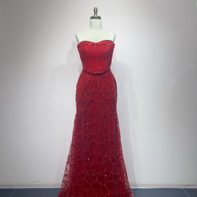 Vestido Largo color Rojo talla 42/10