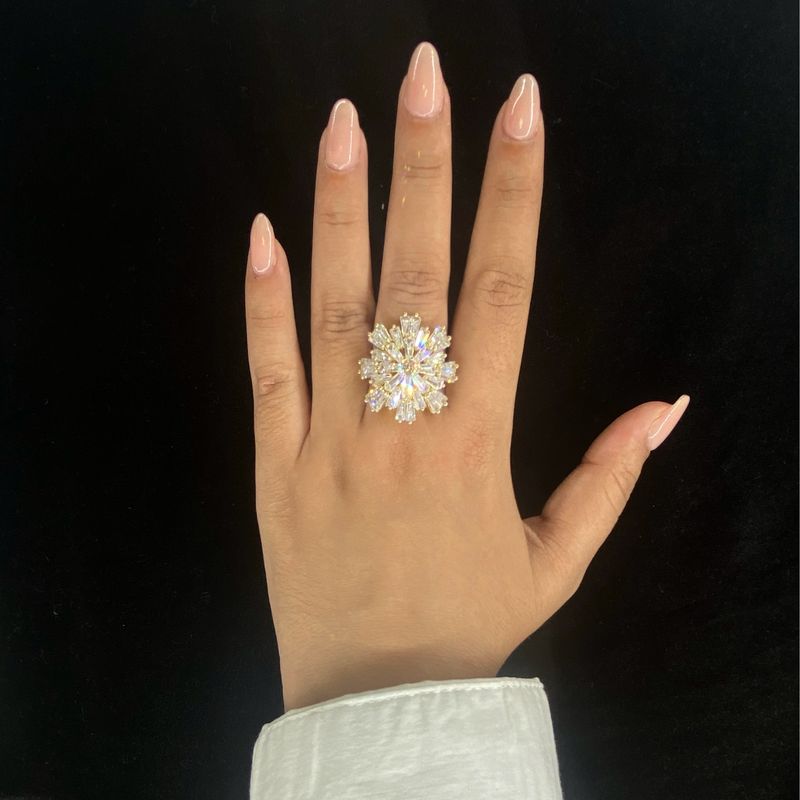 ANILLO DORADO GRANDE REDONDO