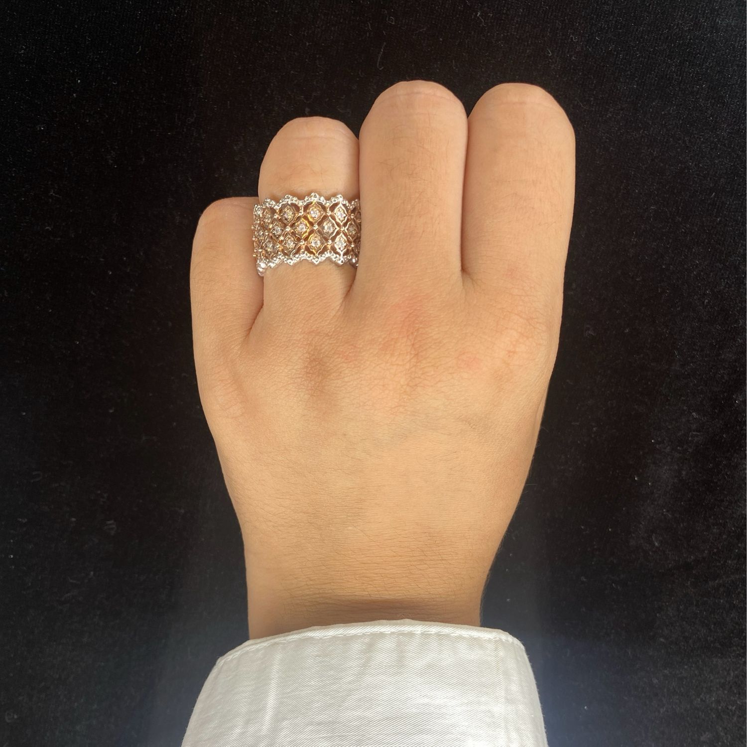 ANILLO PLATEADO CON ROSE GOLD