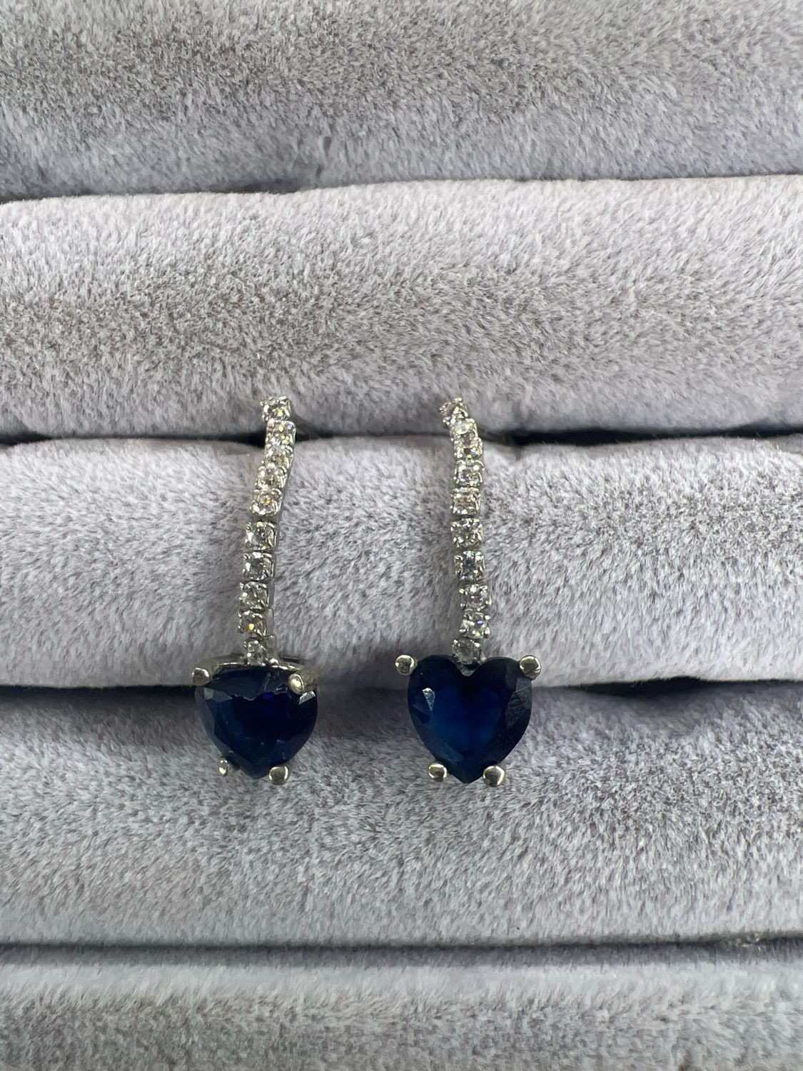 Aretes largos - Azul