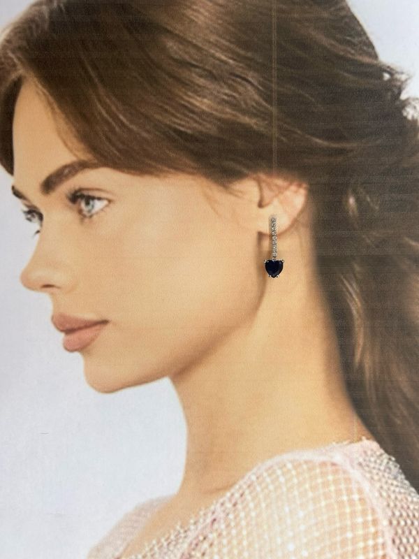 Aretes largos - Azul