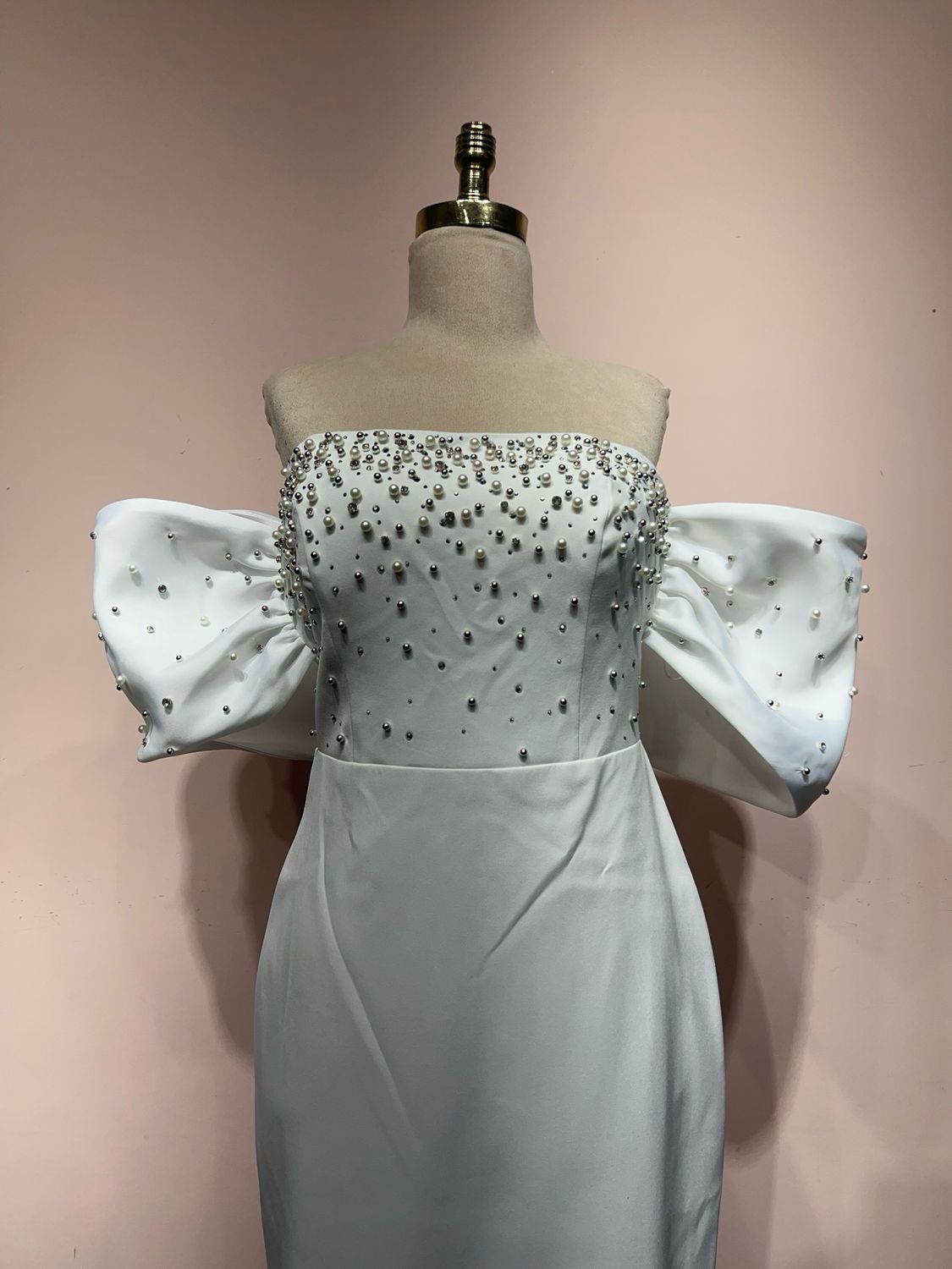 Vestido largo - Blanco - talla 42