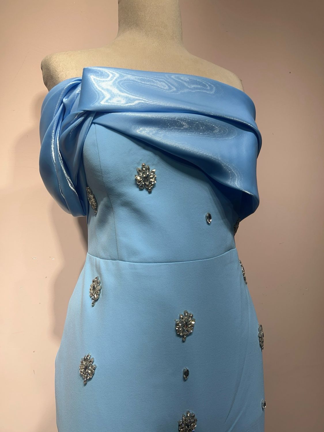 Vestido largo - Celeste - talla 42
