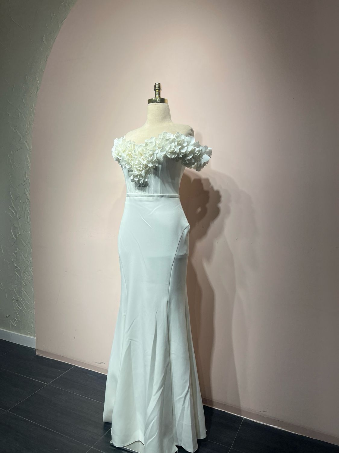 Vestido largo - Blanco - talla 42