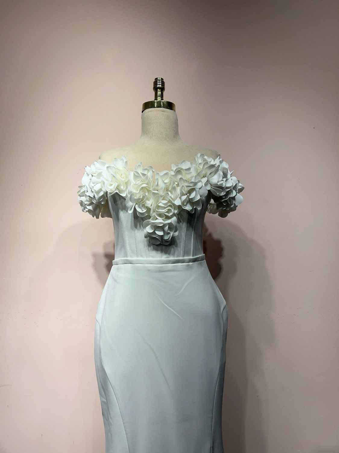 Vestido largo - Blanco - talla 42