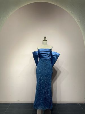 Vestido largo - Indigo - talla 42